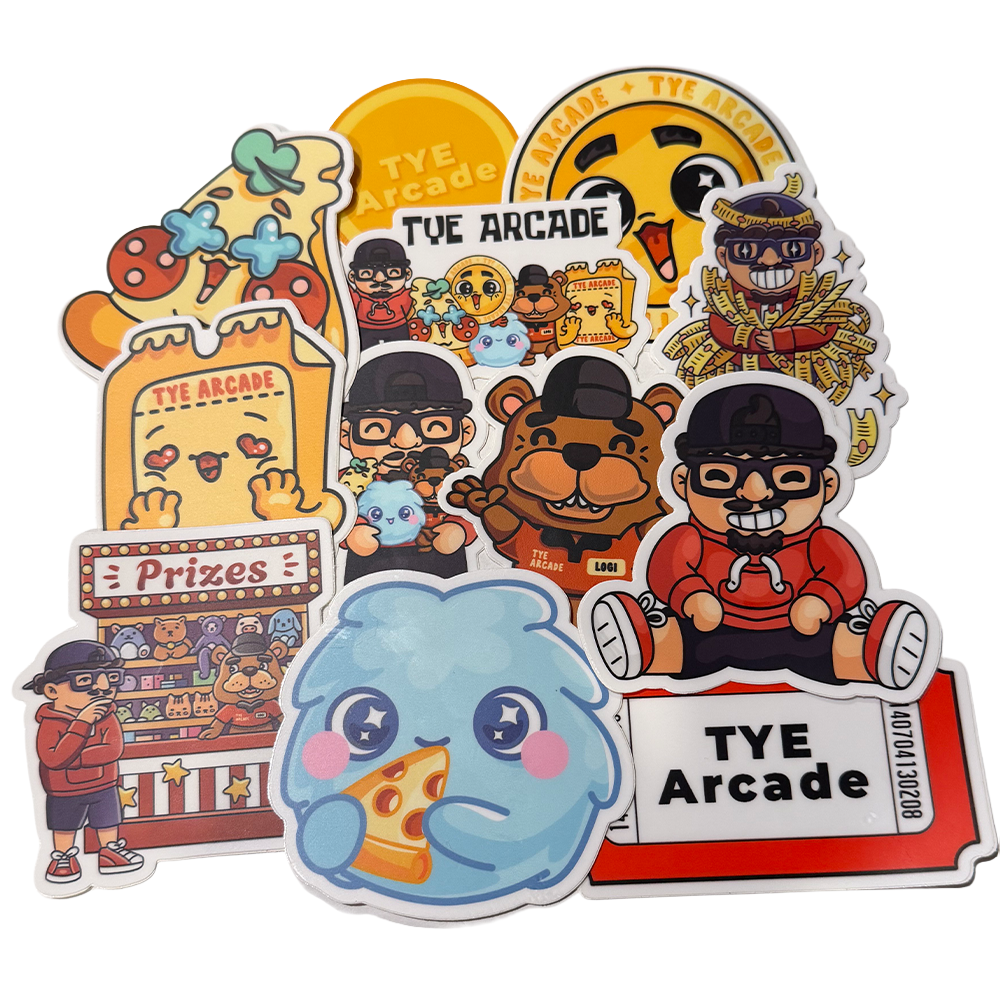 TYE Arcade Sticker Bundle (5 Stickers)