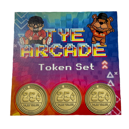 TYE Arcade Collectable Arcade Tokens – 3 Pack