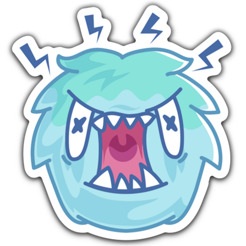 Angry Blobby Bobby Sticker
